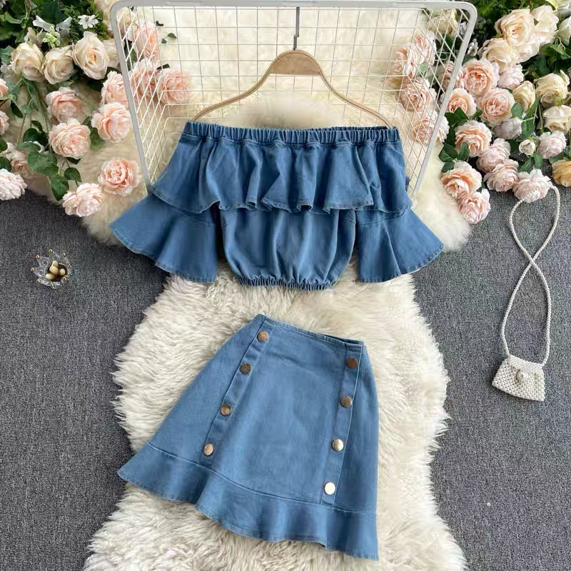 Destiny double denim set TPZZ355 image